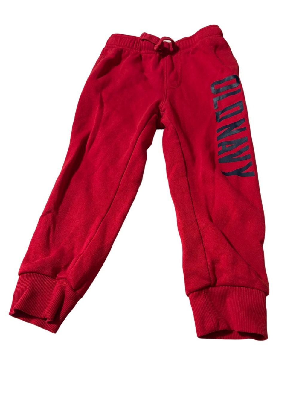 Old Navy Red Jogger Sweatpants with Side Logo Size 3T